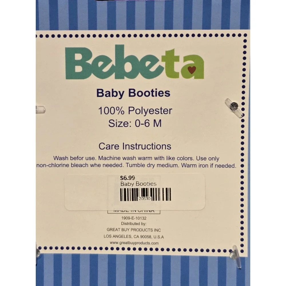 NEW Bebeta Baby Slippers Booties Infant 0-6 Months Brown Bear Cub Fleece SOFT‎